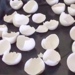 Don't throw away eggshells, bake them instead