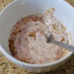 Have you ever heard of the recipe with kefir and flaxseed meal?