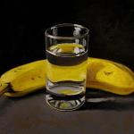 What happens when you eat a banana and drink a glass of water in the morning?