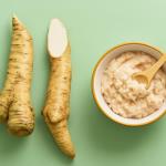 Two teaspoons of horseradish syrup for a smaller belly