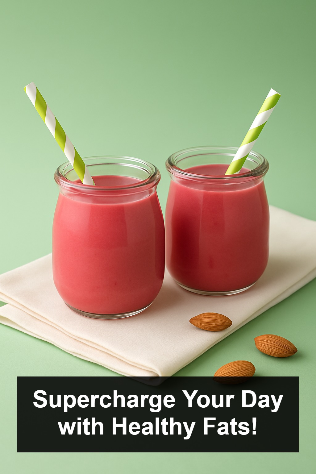 Drink made from vitamins and healthy fats