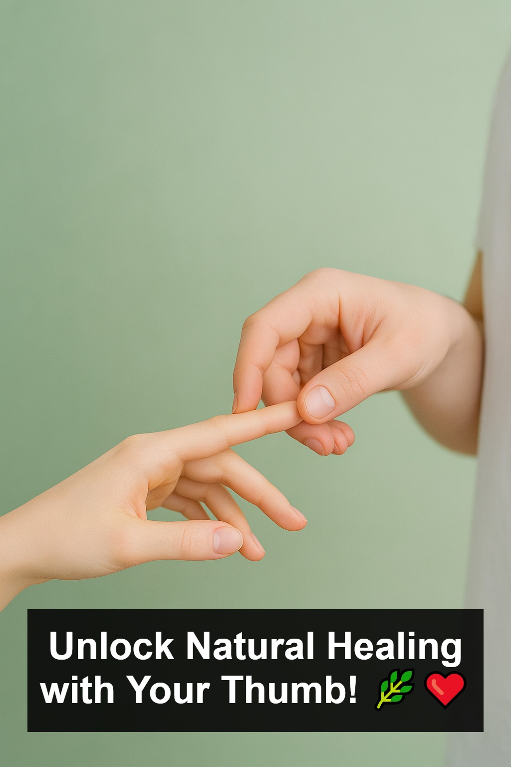 Before taking a tablet, try a finger massage