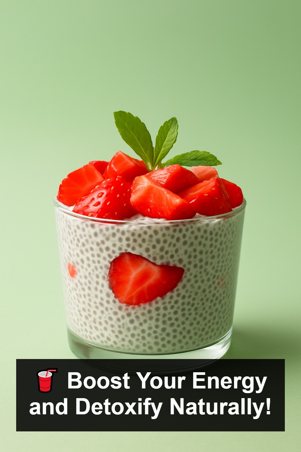 Strawberry and Chia Seed Detox Drink