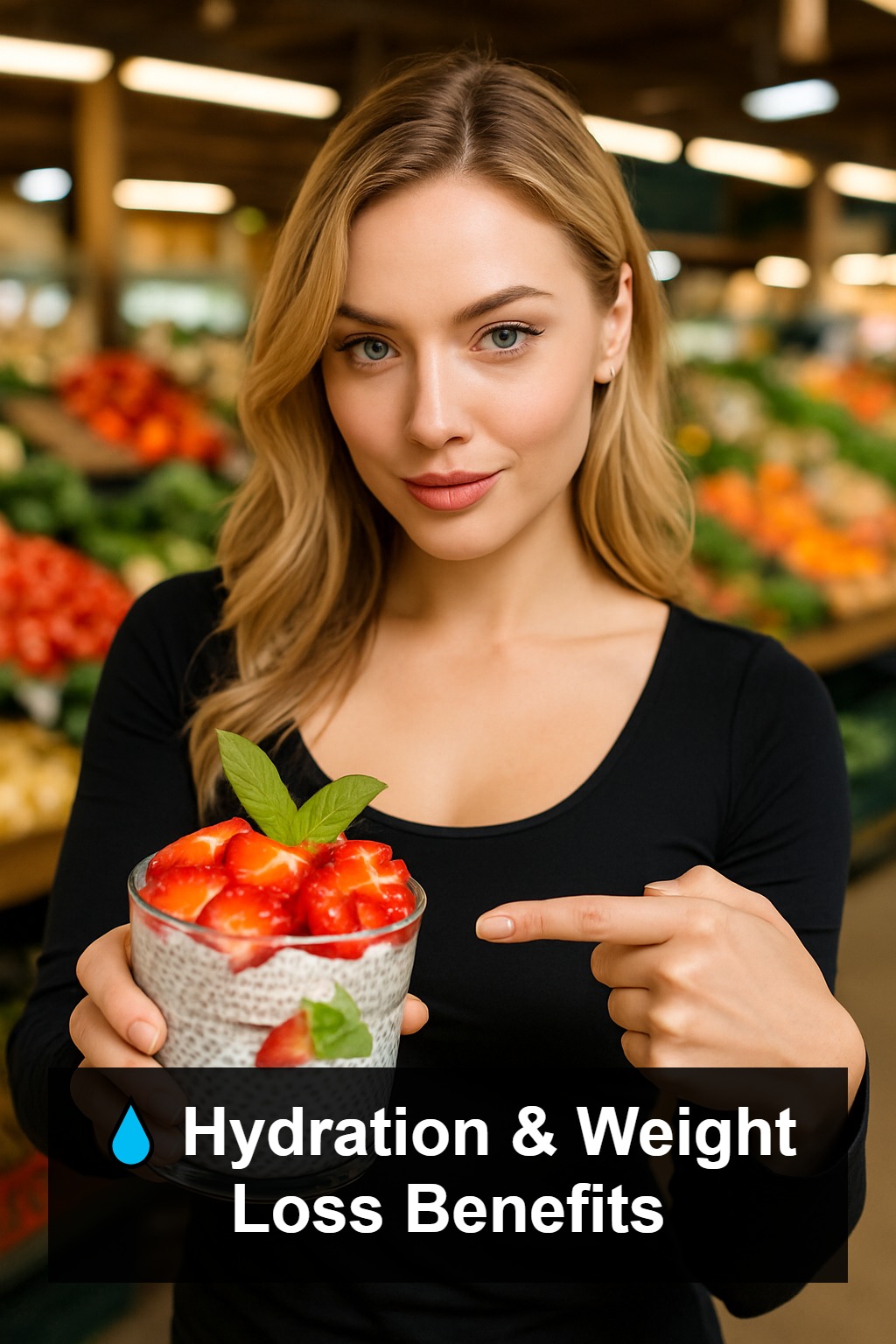 Strawberry and Chia Seed Detox Drink