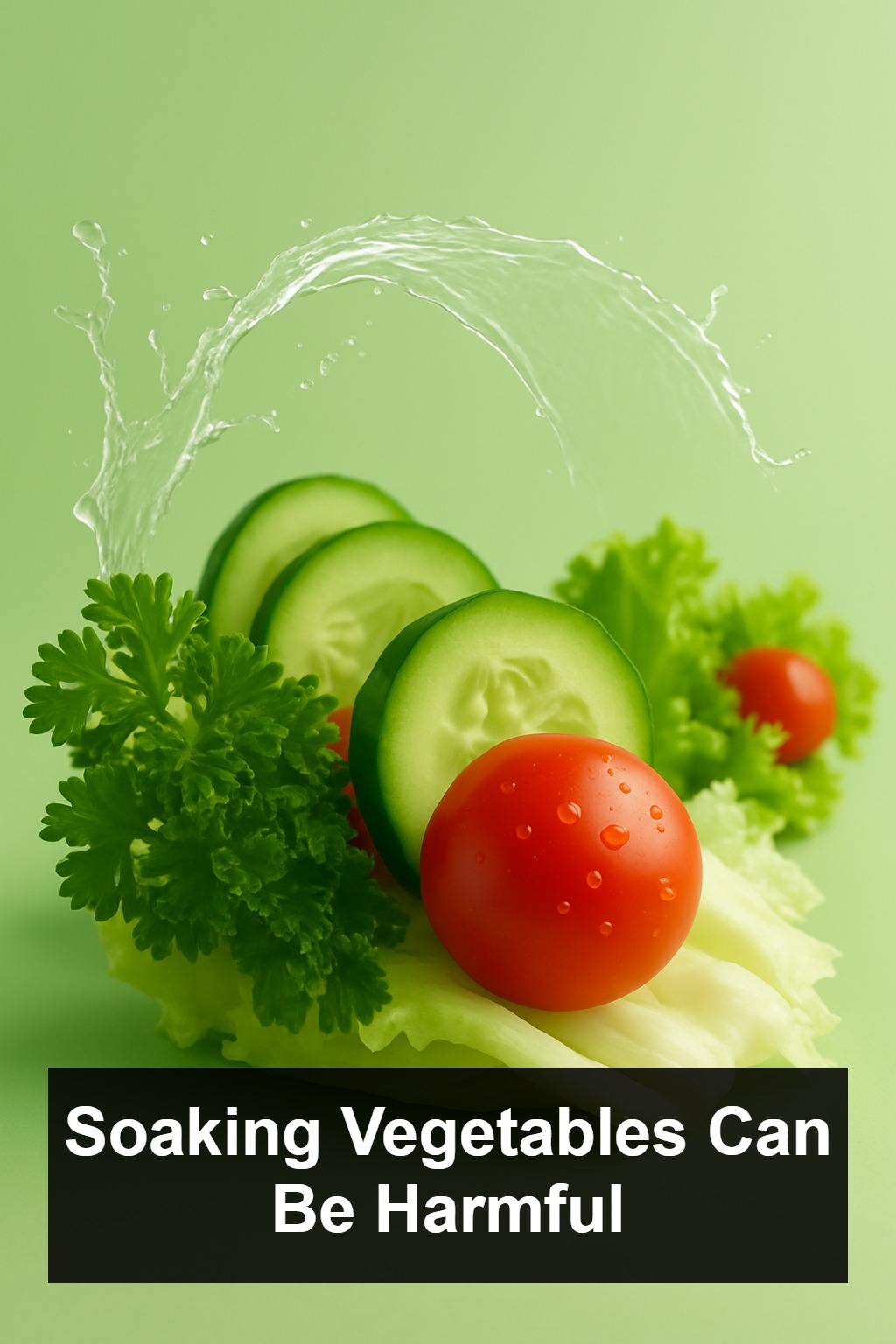 Why soaking vegetables in water is not recommended