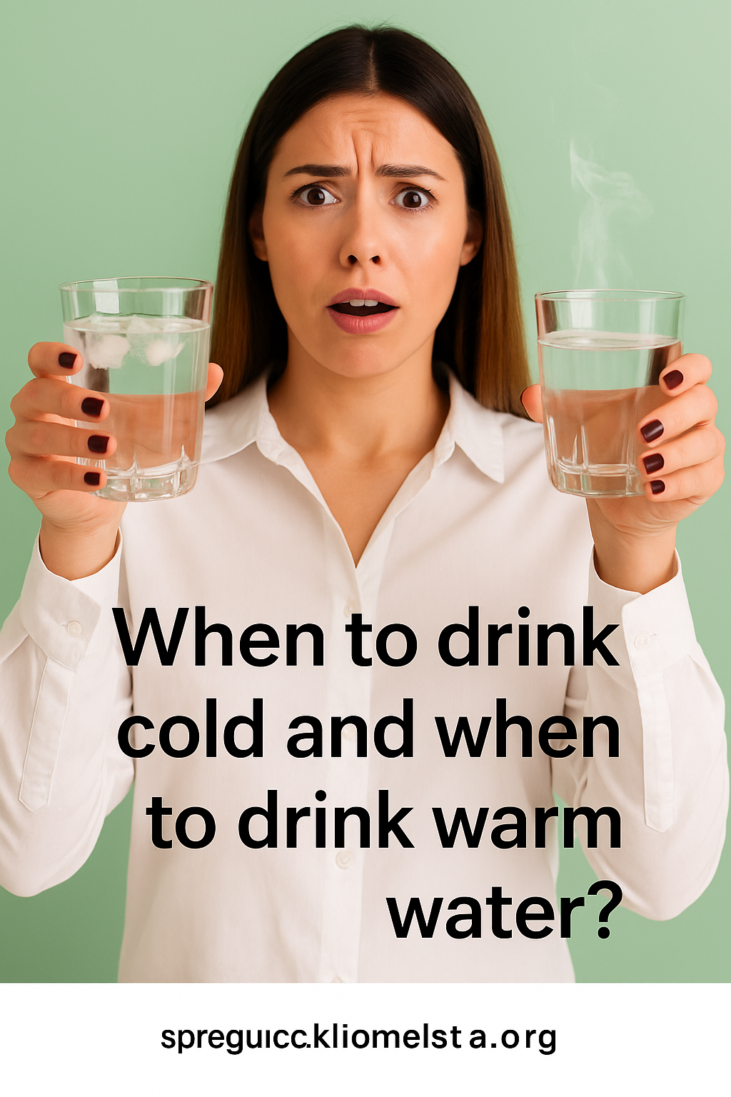 When to drink cold and when to drink warm water?