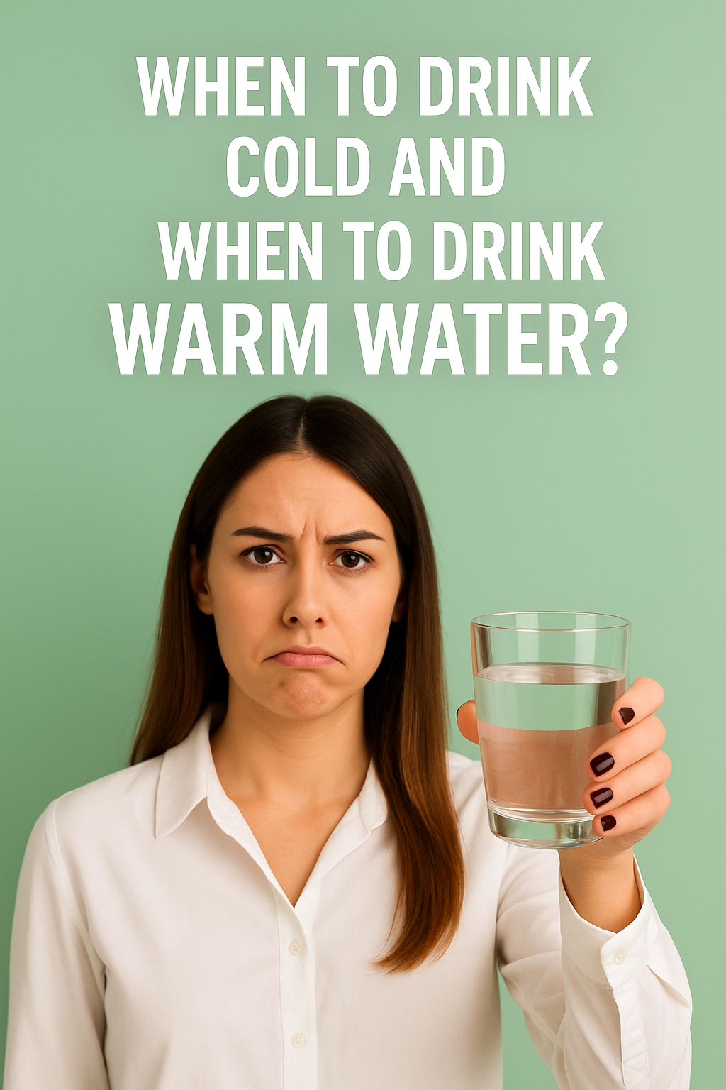 When to drink cold and when to drink warm water?