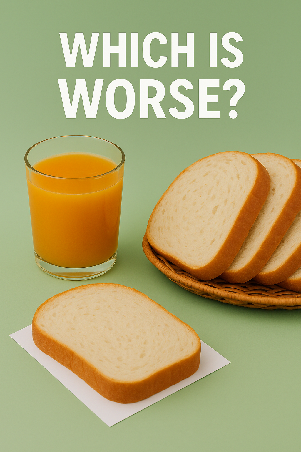 5 carbohydrates worse than white bread