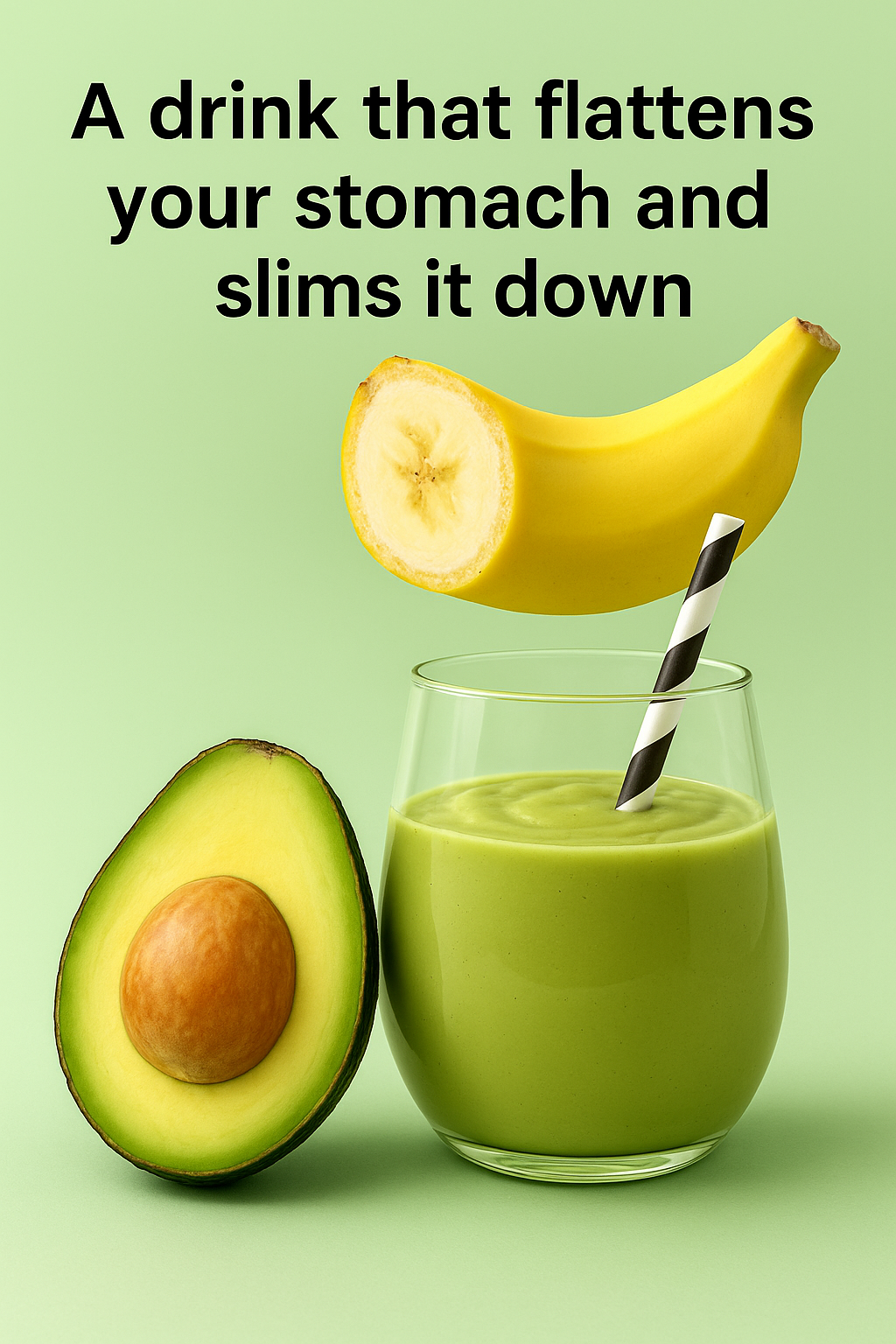 A drink that flattens your stomach and slims it down