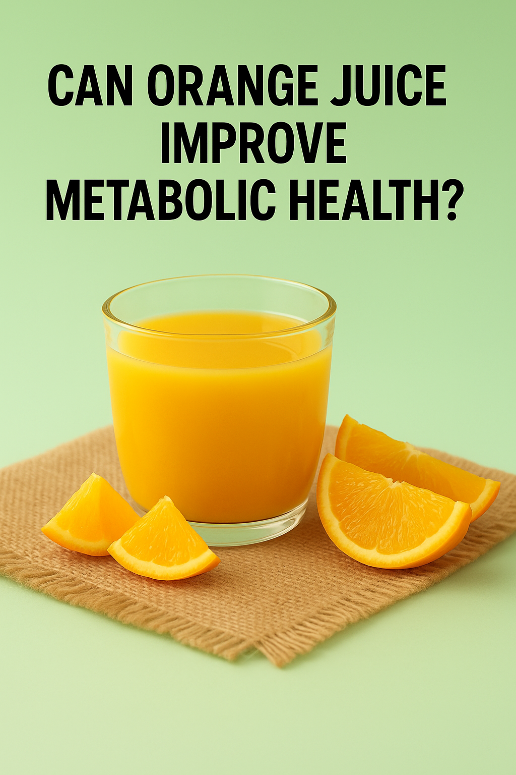 Can orange juice improve metabolic health?