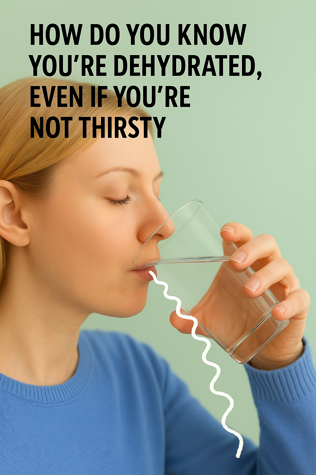 How do you know you’re dehydrated, even if you’re not thirsty
