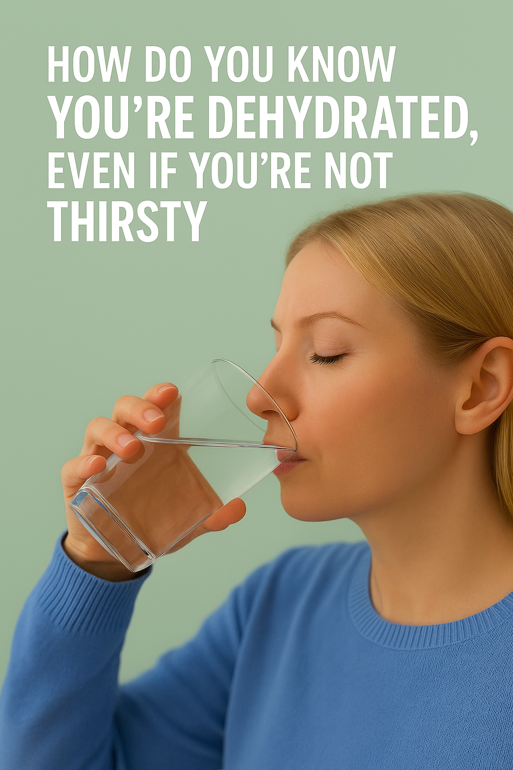 How do you know you’re dehydrated, even if you’re not thirsty