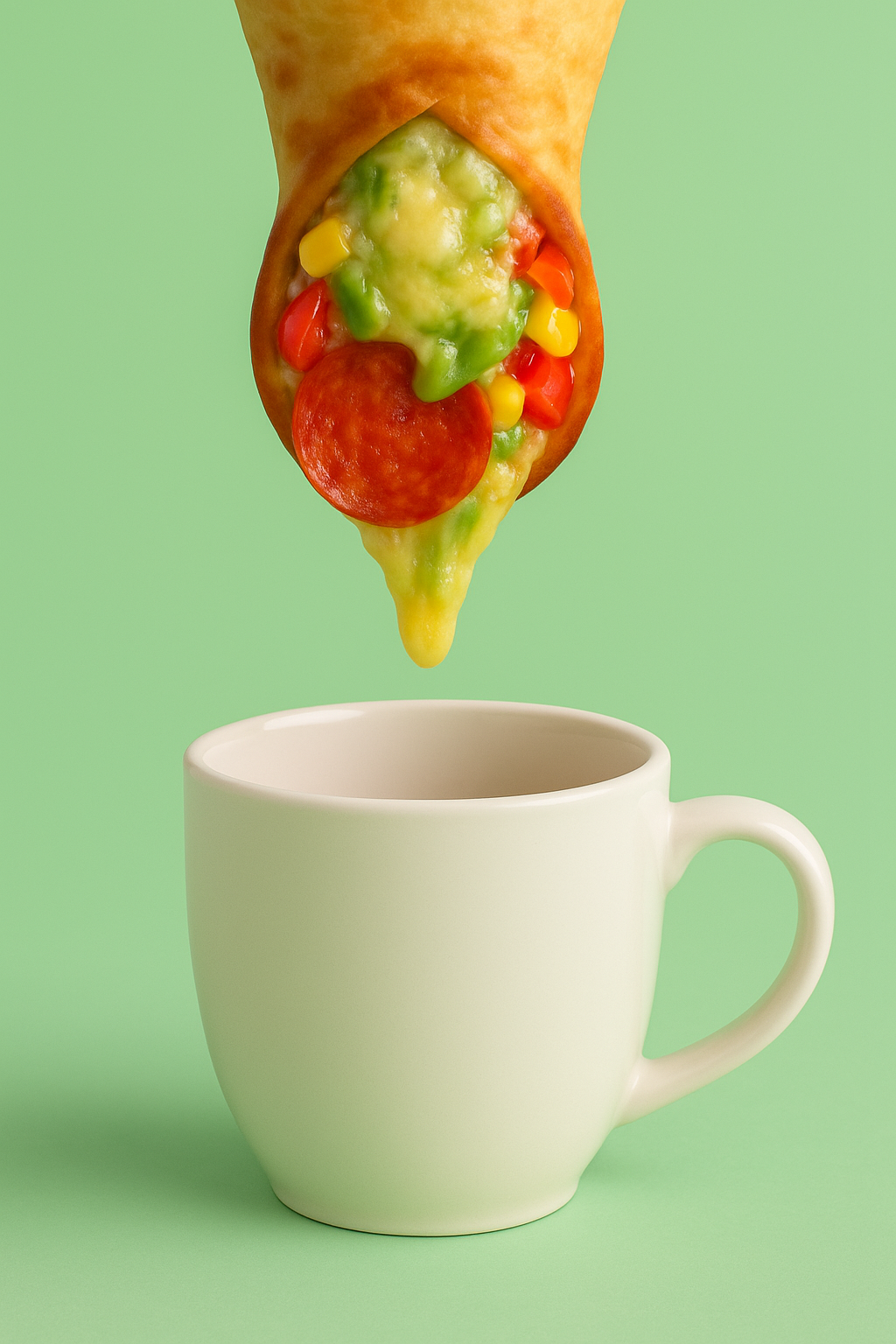 Another online hit: pizza in a cone