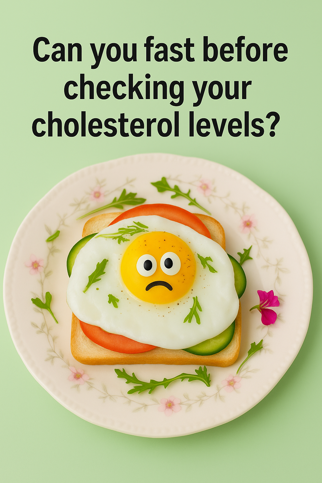 Can you fast before checking your cholesterol levels?