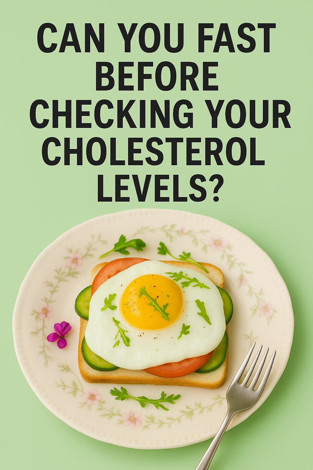 Can you fast before checking your cholesterol levels?