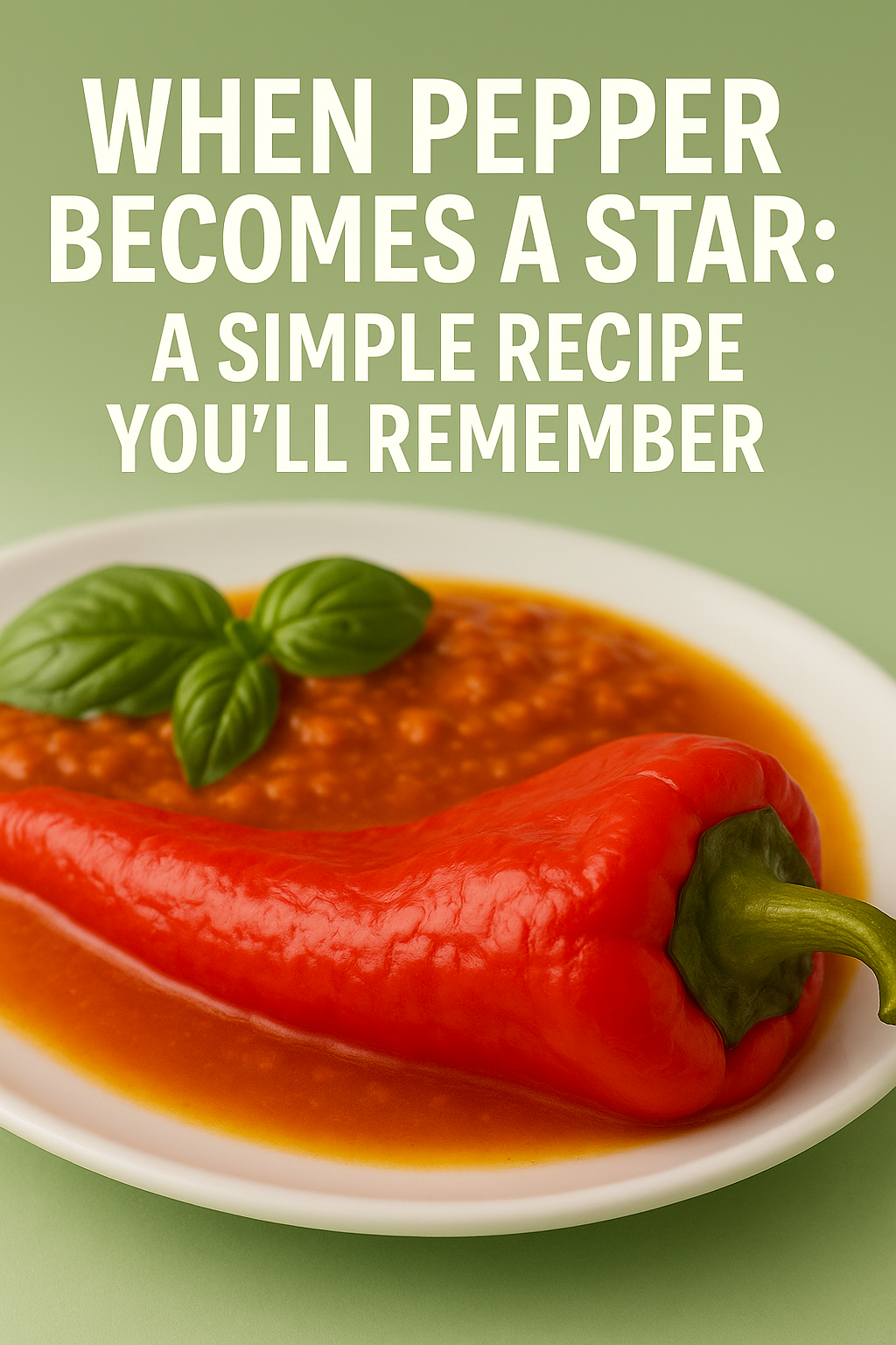 When Pepper Becomes a Star: A Simple Recipe You'll Remember