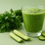 Cucumber, lemon, and parsley in a glass: a simple morning juice that more and more healthy gourmets swear by