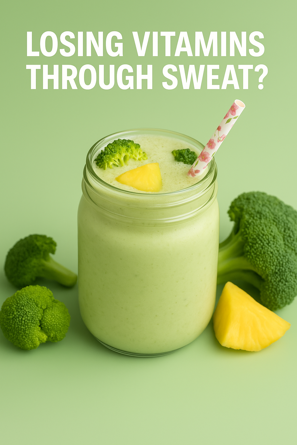 Broccoli smoothie for the summer: a vegetable with more vitamin C than orange, that restores what your body loses through sweating