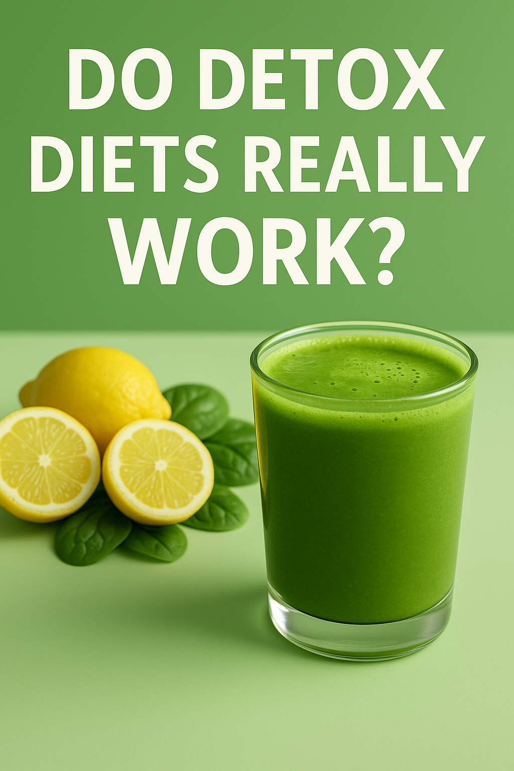 Green drink with spinach, ginger, and avocado: a recipe to support body cleansing