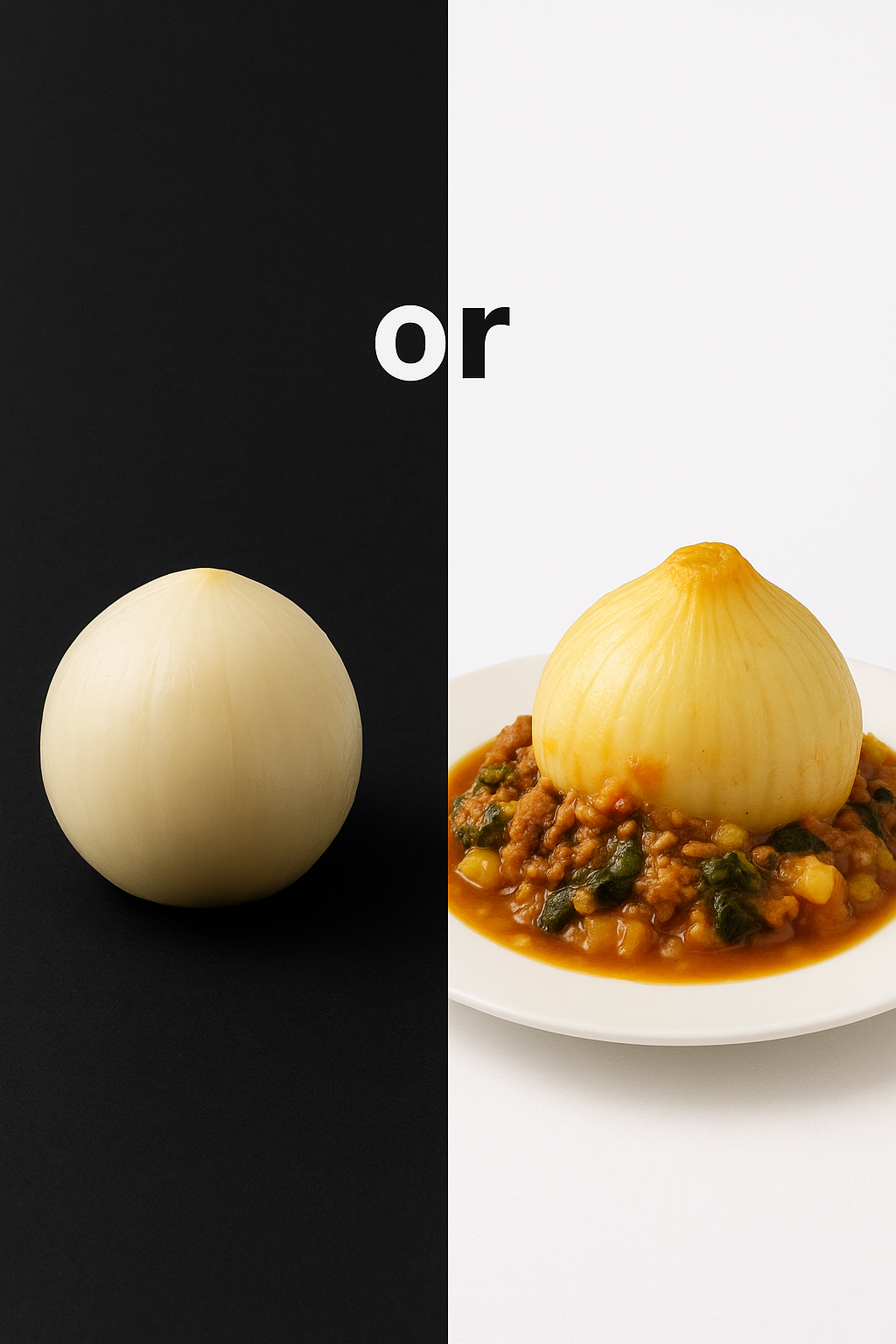 When Onion Becomes a Star: Recipe for Stuffed Onion with Meat Filling and Wine Sauce