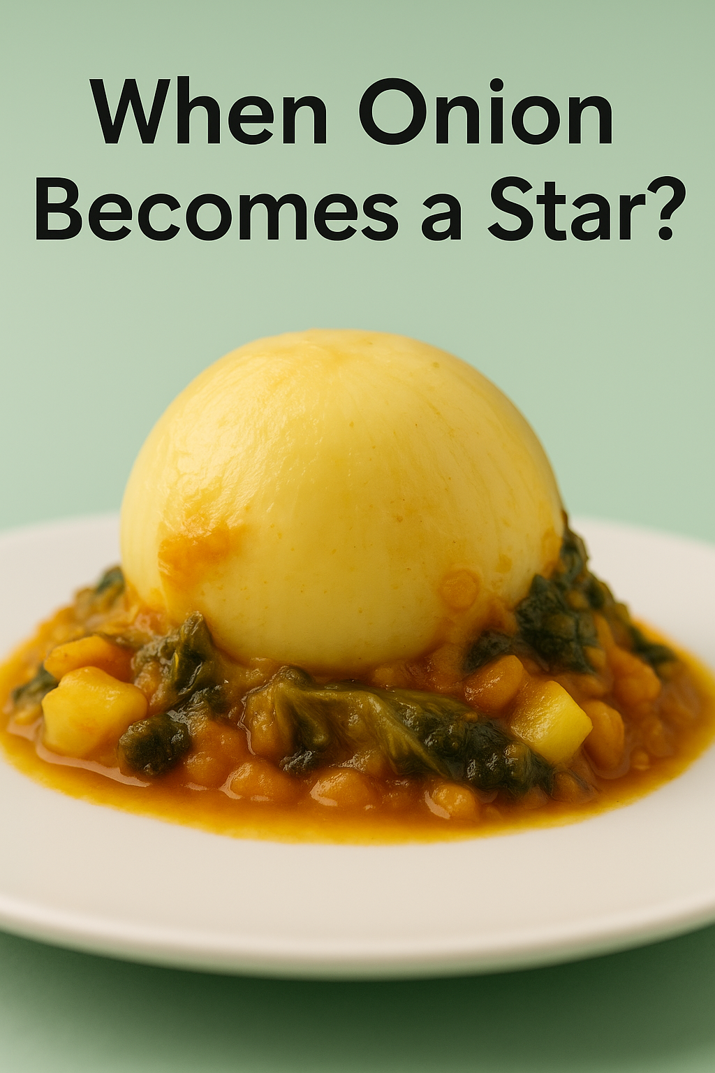 When Onion Becomes a Star: Recipe for Stuffed Onion with Meat Filling and Wine Sauce