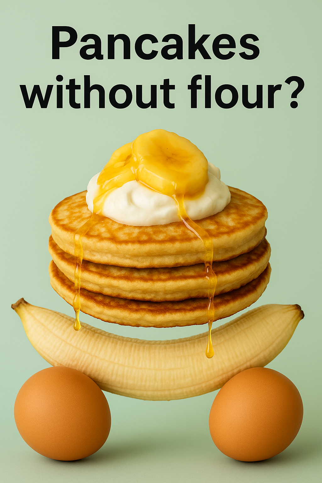 Pancakes without flour? With banana and eggs ... And they're healthy too!