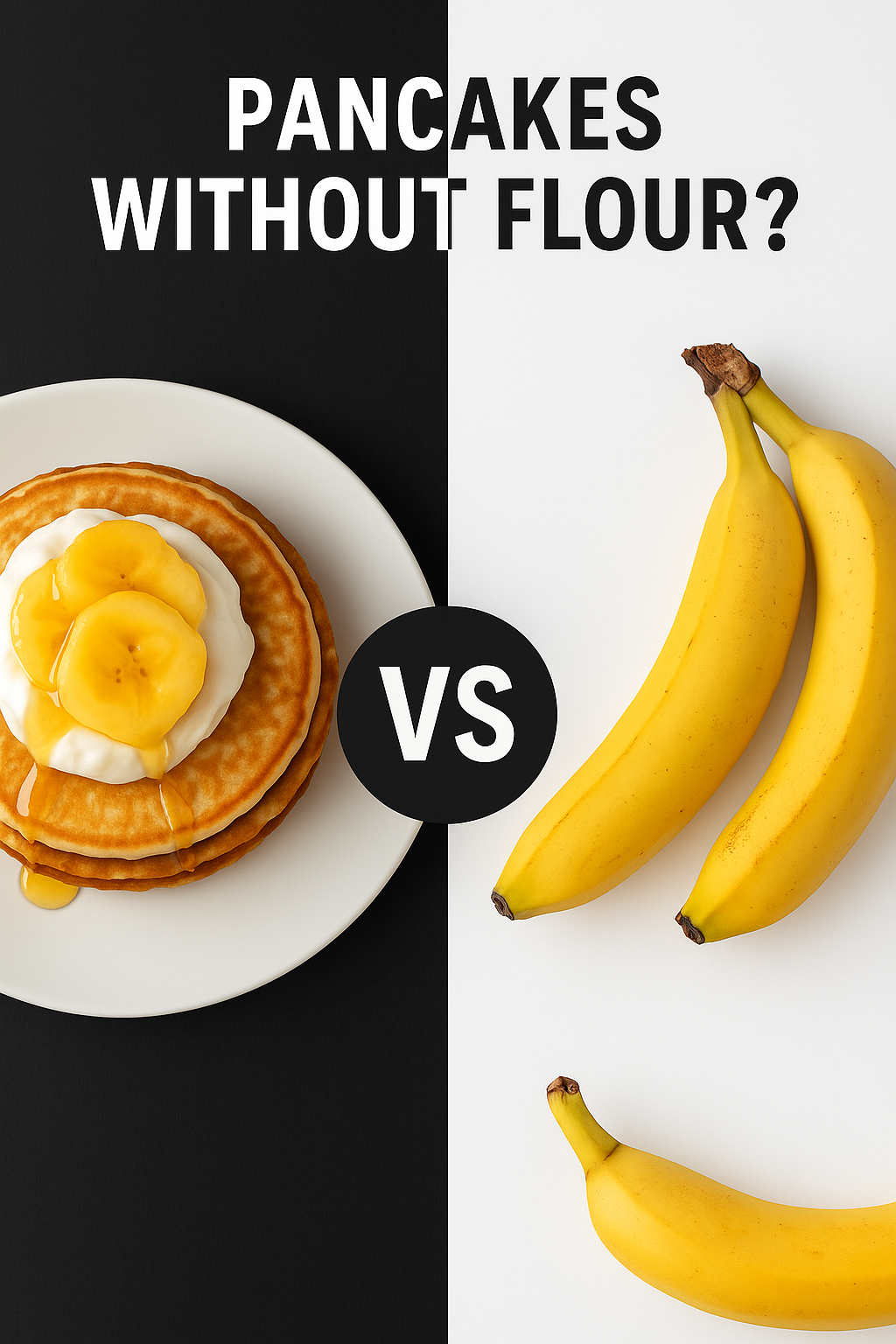 Pancakes without flour? With banana and eggs ... And they're healthy too!