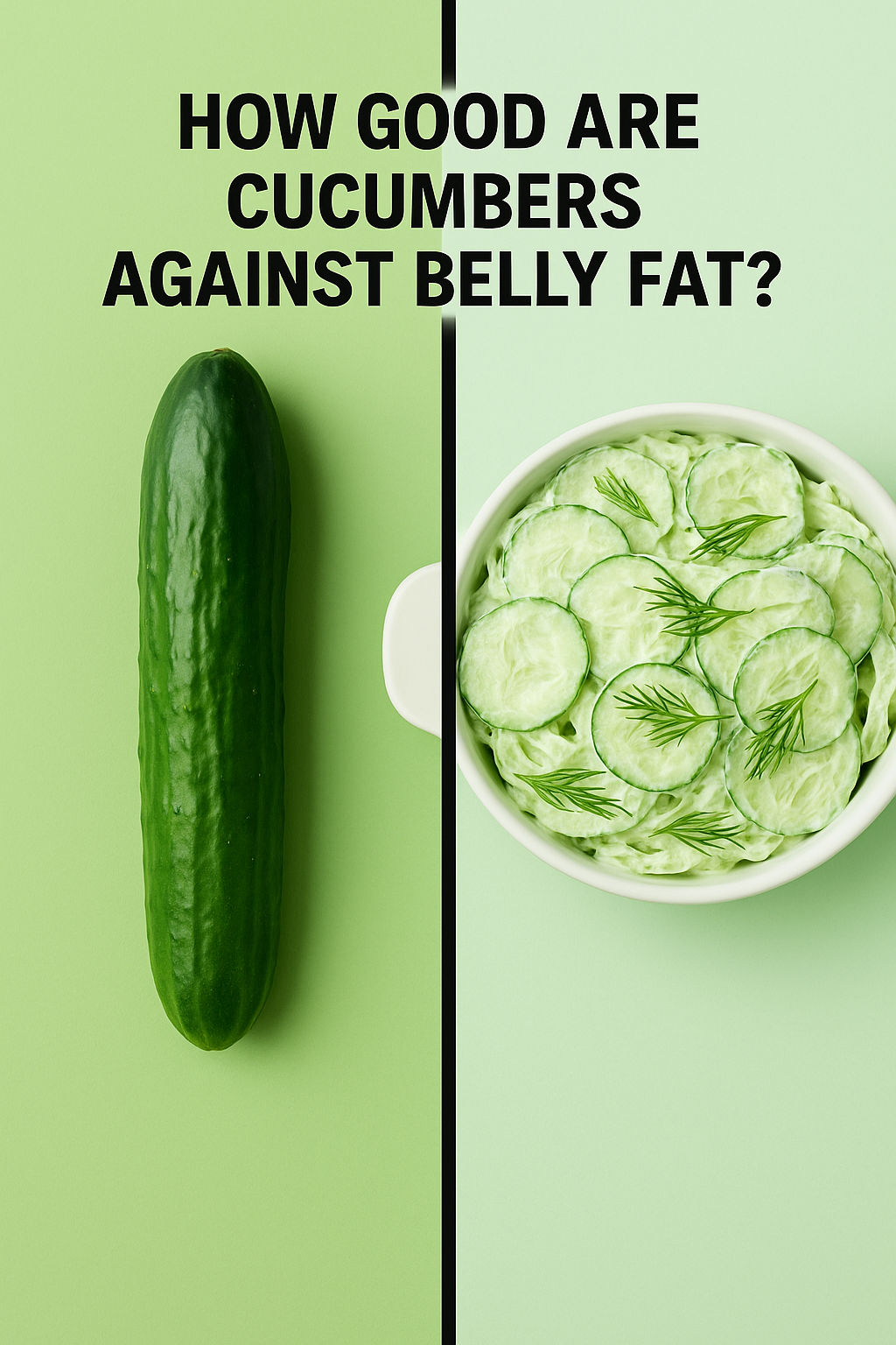 How good are cucumbers against belly fat?