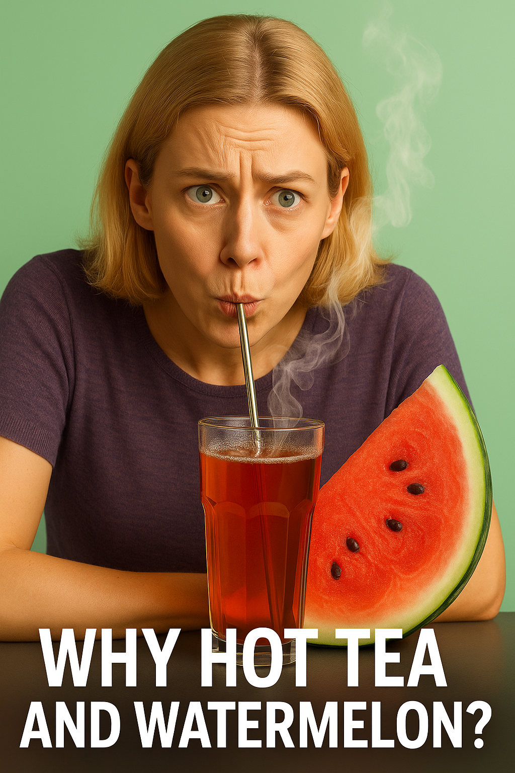 A cold drink won’t save you in the summer – why hot tea and watermelon do more for your body than cold from a glass