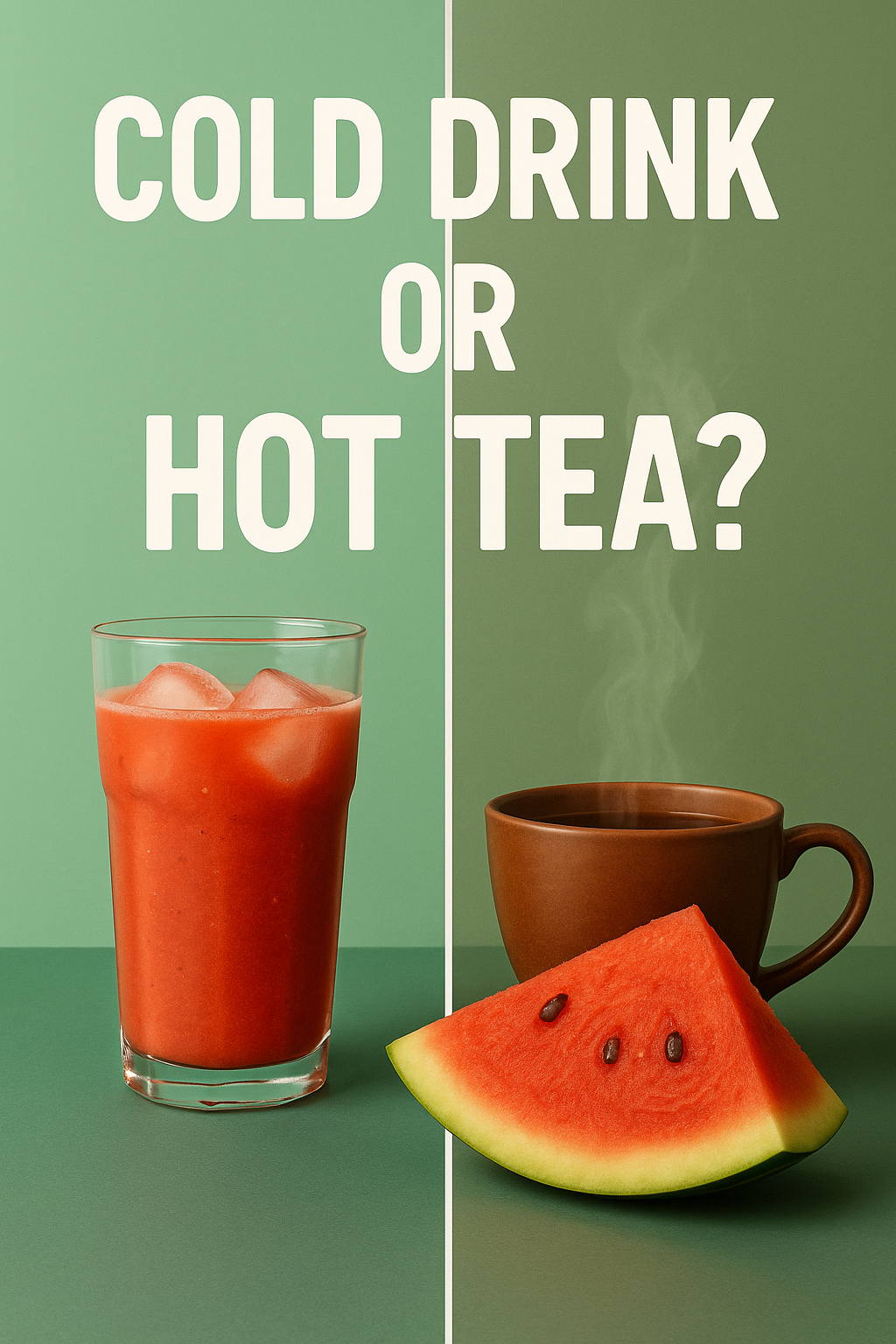 A cold drink won’t save you in the summer – why hot tea and watermelon do more for your body than cold from a glass