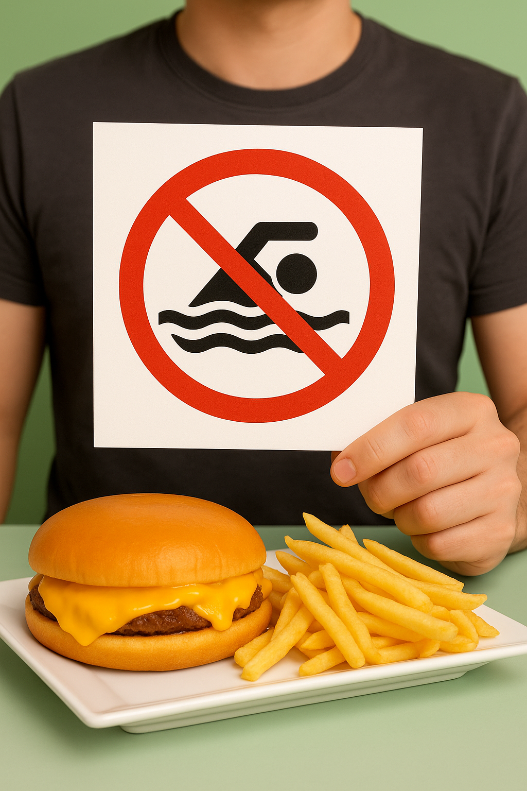Before jumping into the water, put the fork down: which foods are a real trap for swimmers