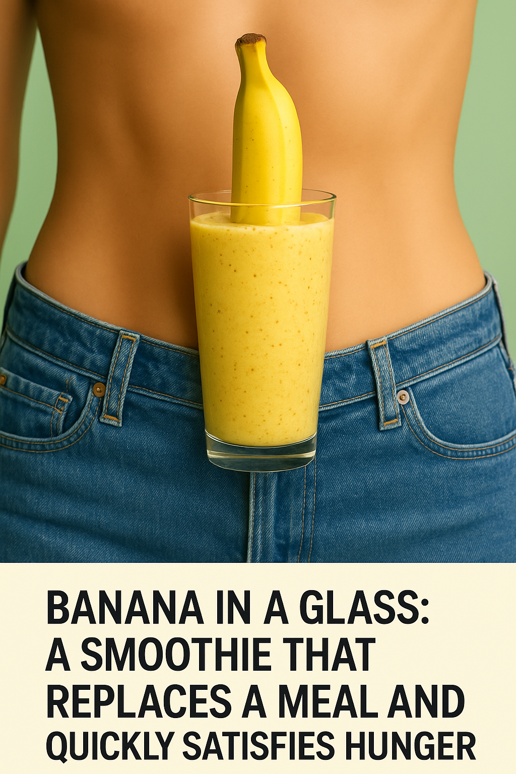 Banana in a glass: a smoothie that replaces a meal and quickly satisfies hunger