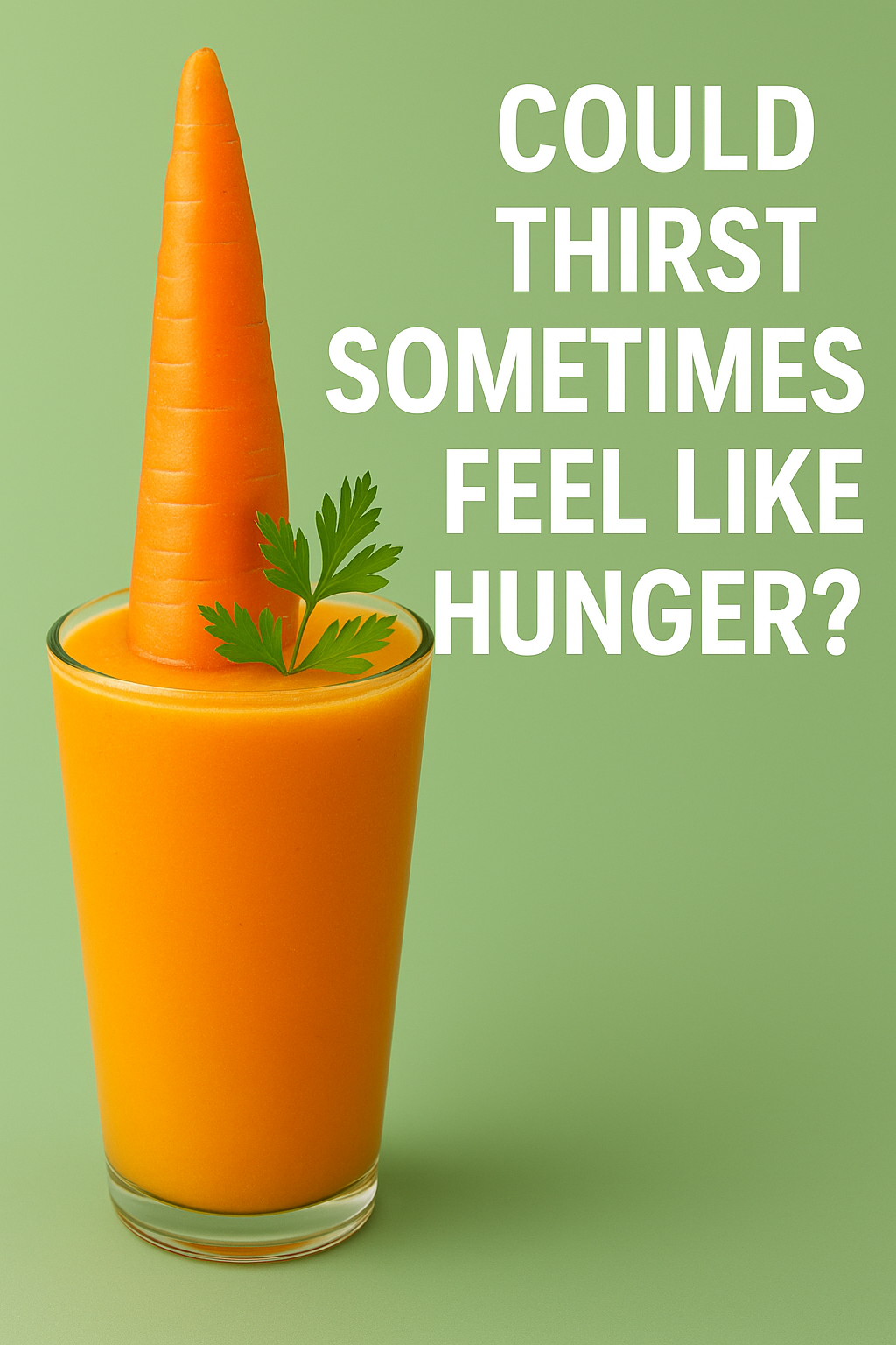 Carrot, Cucumber, Apple, and Parsley: A Simple Juice That May Help You Feel Fuller for Longer