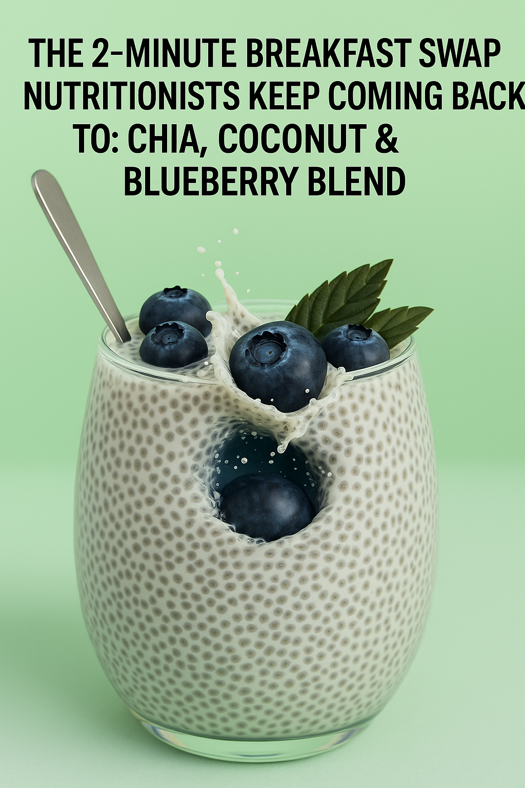 The 2-Minute Breakfast Swap Nutritionists Keep Coming Back To: Chia, Coconut & Blueberry Blend