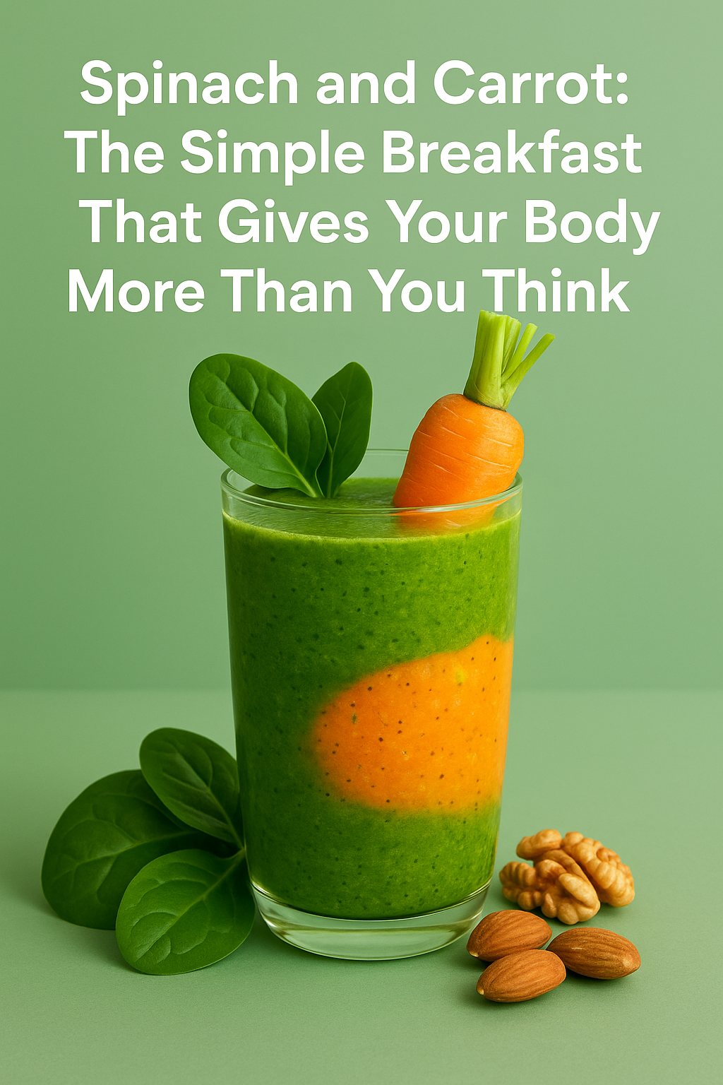 Spinach and Carrot: The Simple Breakfast That Gives Your Body More Than You Think