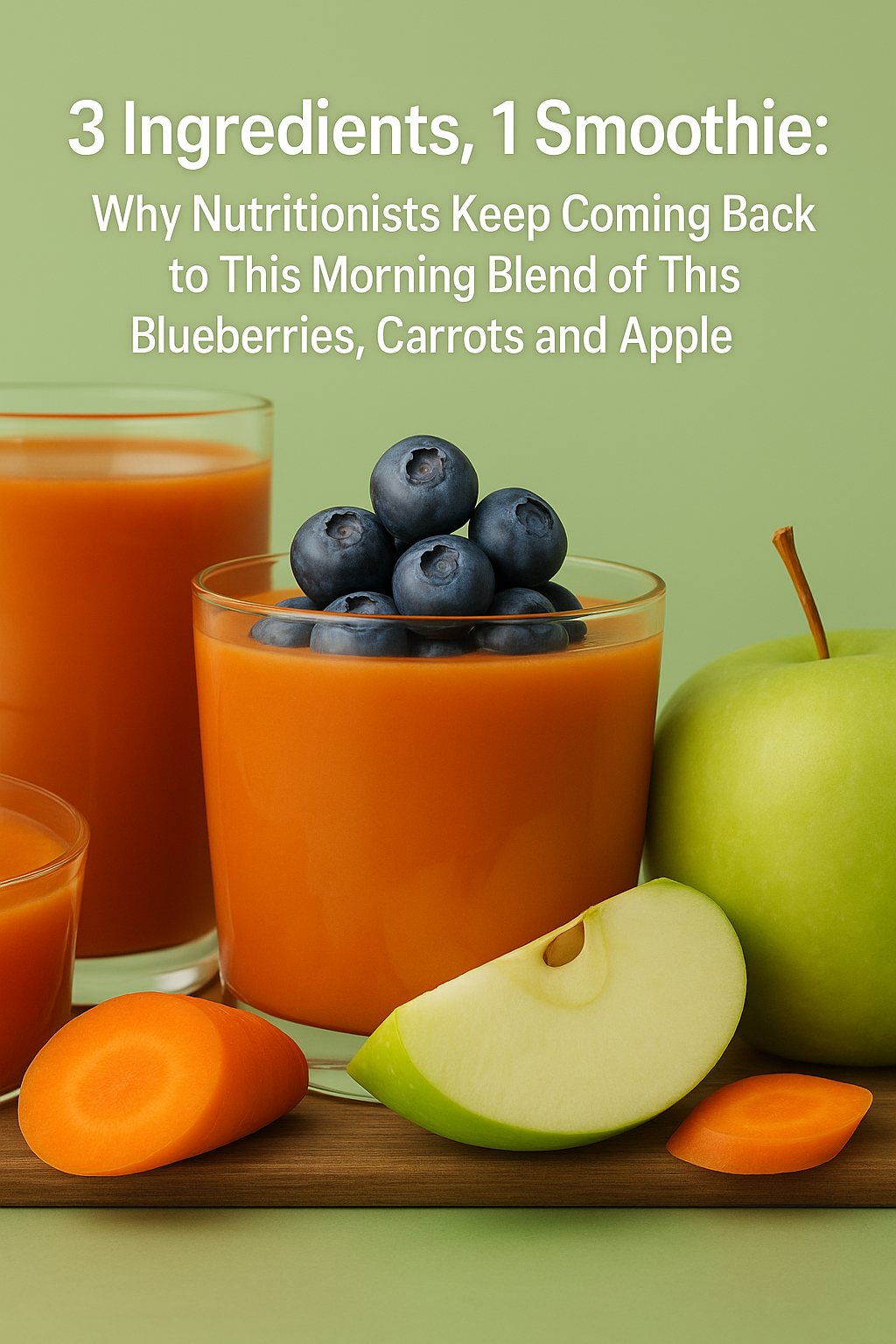 3 Ingredients, 1 Smoothie: Why Nutritionists Keep Coming Back to This Morning Blend of Blueberries, Carrots and Apple