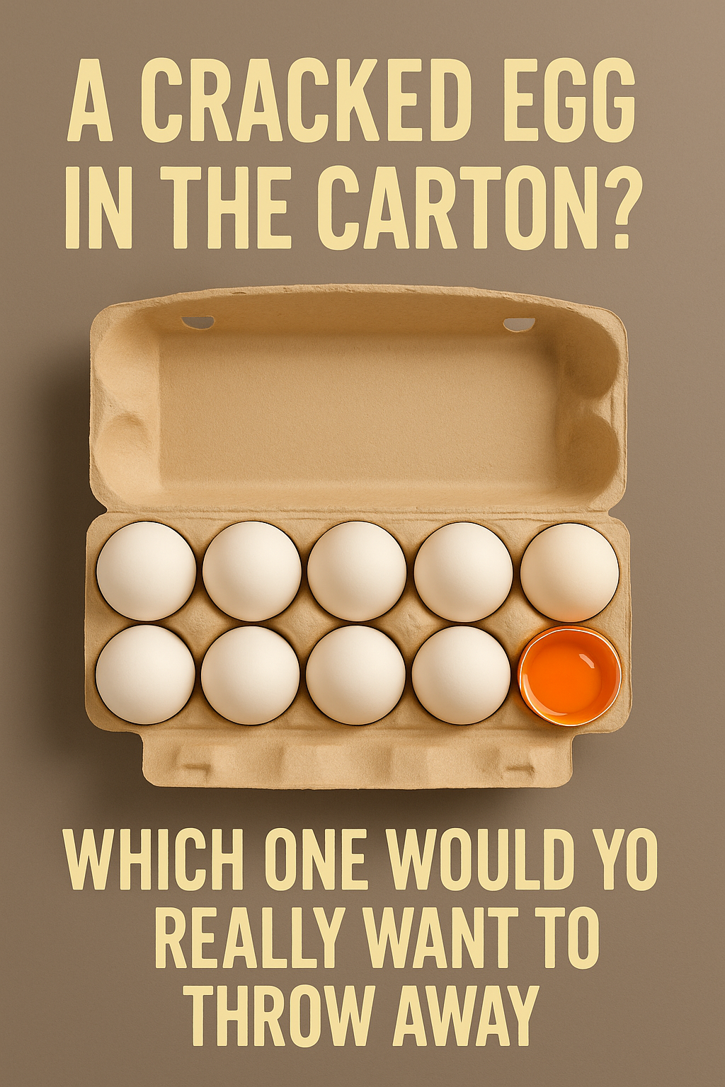 A Cracked Egg in the Carton Isn't Just Ugly — Here's Why It's the One You Really Want to Throw Away