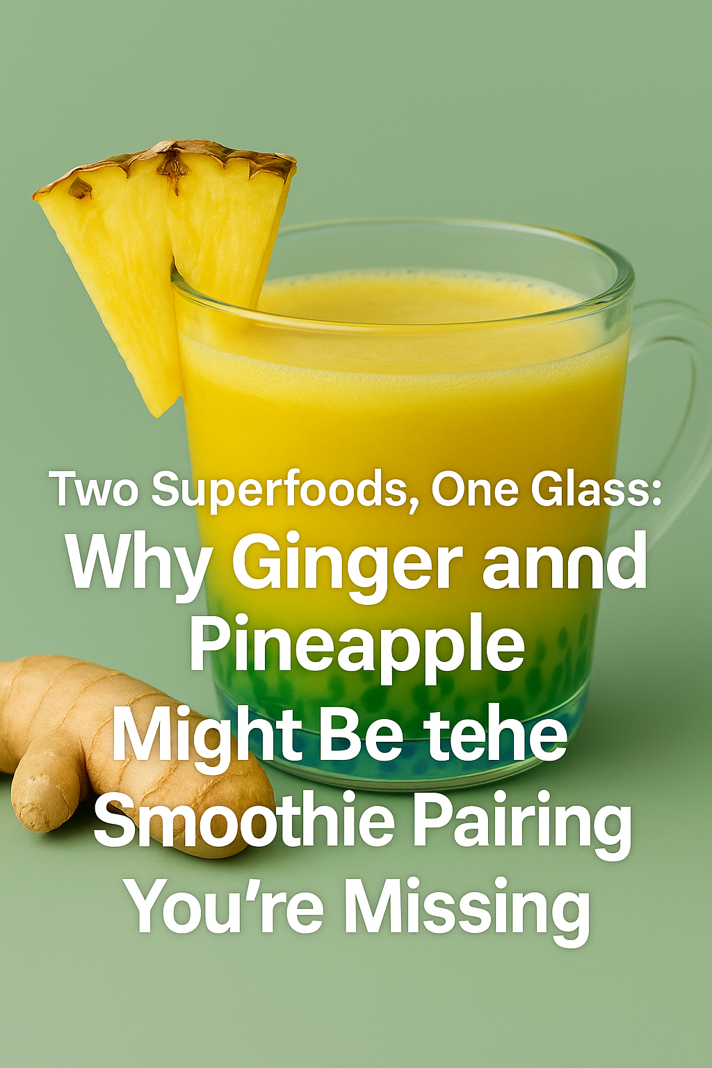 Two Superfoods, One Glass: Why Ginger and Pineapple Might Be the Smoothie Pairing You're Missing
