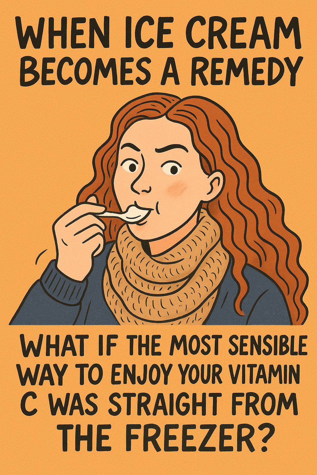 When Ice Cream Becomes a Remedy: A Frozen Orange-Ginger Treat Rich in Vitamin C