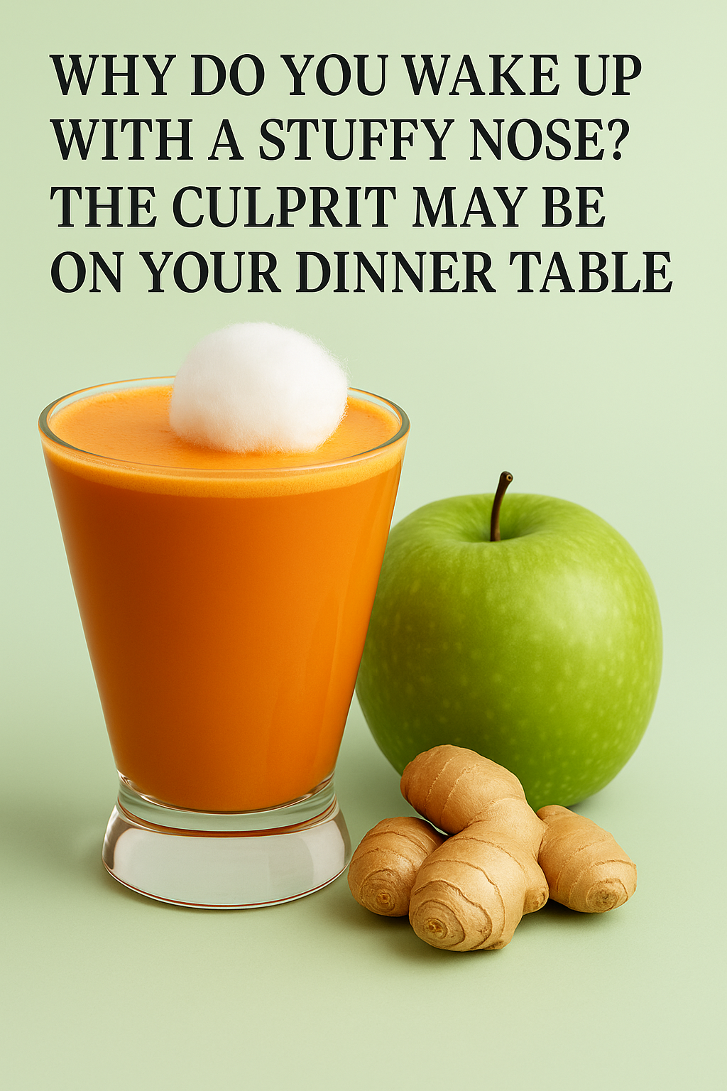 Why Do You Wake Up with a Stuffy Nose? The Culprit May Be on Your Dinner Table