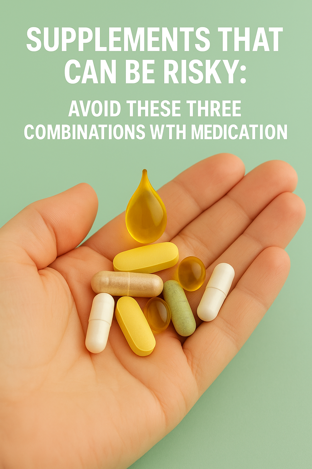 Supplements That Can Be Risky: Avoid These Three Combinations with Medication
