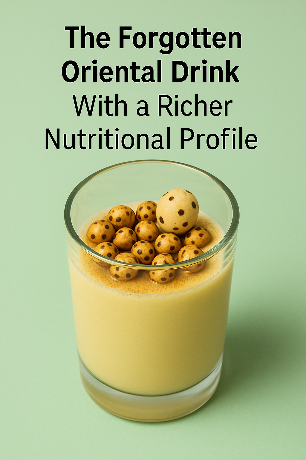 The Forgotten Oriental Drink With a Richer Nutritional Profile Than You Might Expect