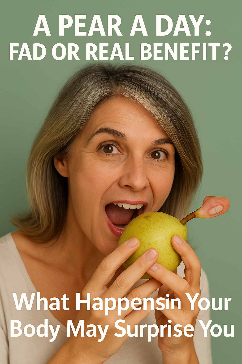 A Pear a Day: Fad or Real Benefit? What Happens in Your Body May Surprise You