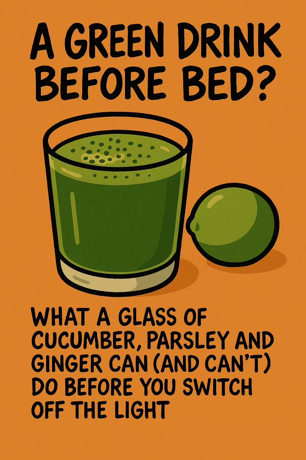 A Green Drink Before Bed: What a Glass of Cucumber, Parsley and Ginger Can (and Can't) Do Before You Switch Off the Light