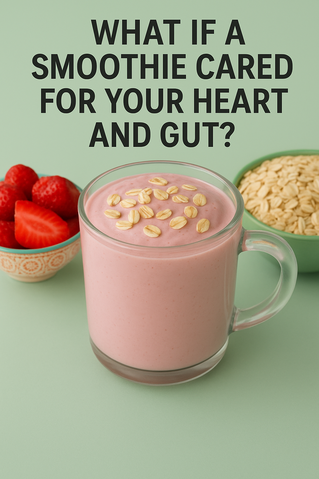 Five Ingredients, One Glass: A Smoothie That Cares for Your Heart and Your Gut at the Same Time